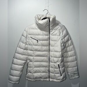 COLE HAAN Puffer Jacket Womens Size Small, White - PreOwned